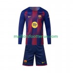 Maillot/Tenue FC Barcelone Enfant Domicile 2025/2026 Manche Longue